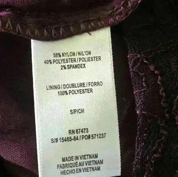 TAYLOR  A PEA IN THE POD maternity burgundy dress size small - Picture 14 of 16